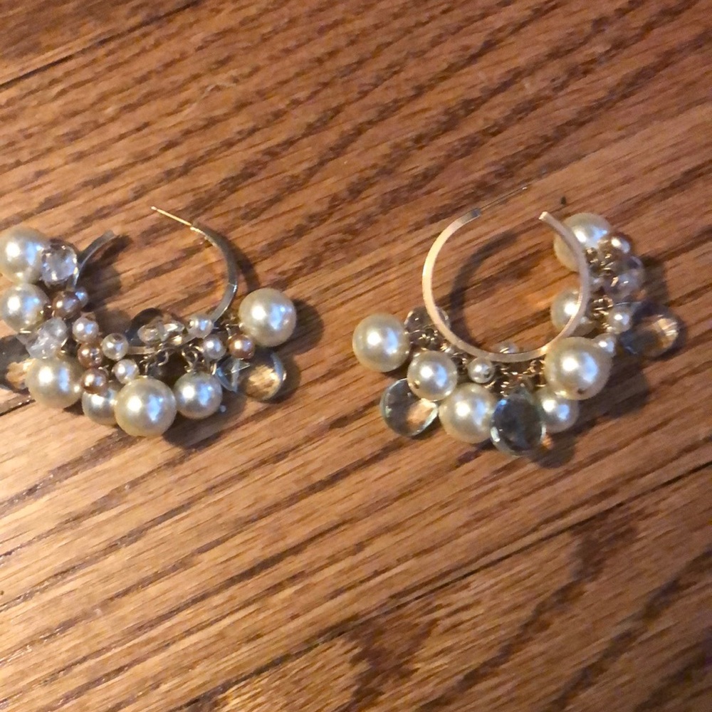 Pearl and stone earrings.  Very pretty